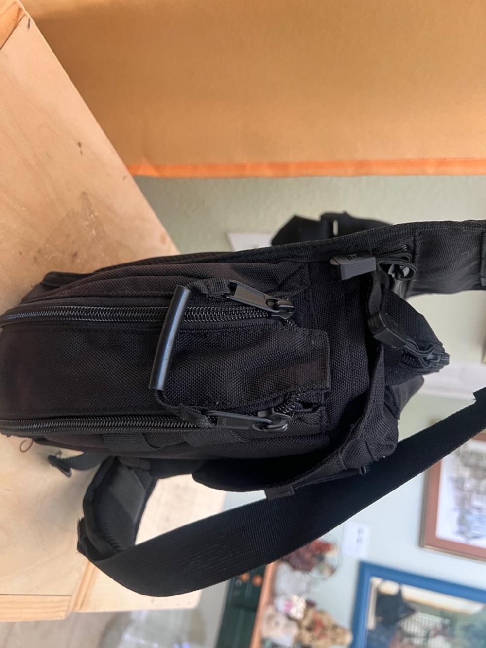 5.11 Tactical Black Crossbody Messenger Sling Pack - Picture 4 of 5